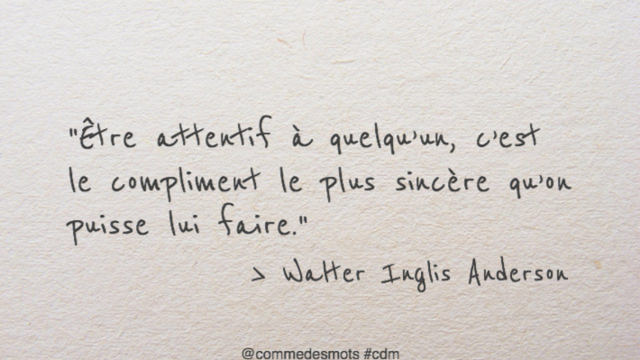 Le Compliment Le Plus Sincere Comme Des Mots