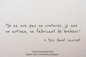 Yves saint discount laurent citation