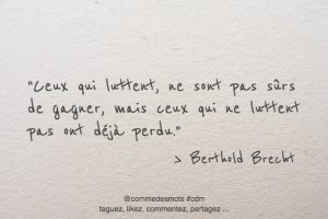 Citations De Bertolt Brecht Comme Des Mots