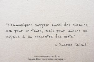 Citations De Jacques Salome Comme Des Mots