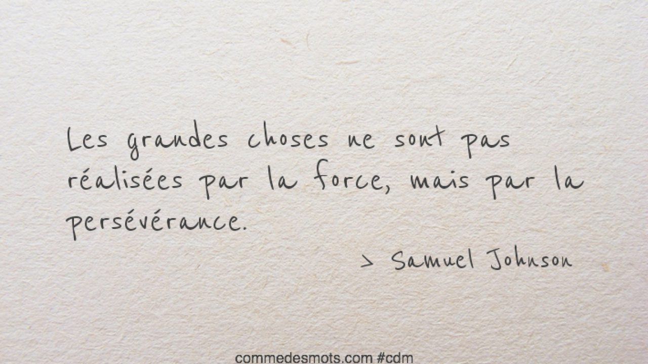 Force Et Perseverance Temps Comme Des Mots