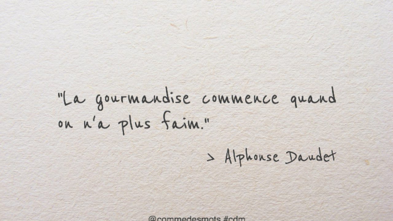 La Gourmandise Comme Des Mots